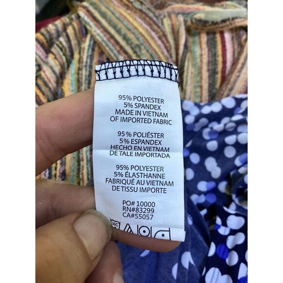 Tiana B. Women's Maxi Dress Size S Polka Dot Stretch Sleeveless Side Slit Flowy - Picture 9 of 9